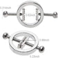 1 Pair Breast Clips Nipple Stimulator Flirting Stainless Steel Nipple Clamps Round Adjustable Nipple Clamp Female SM Sex Toy