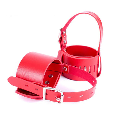 1 Pair High Heels Locking Belt Ankle Cuff for Couples PVC & PU Leather Positioning Shoes Accessories Shoes Restraint Bondage Kit