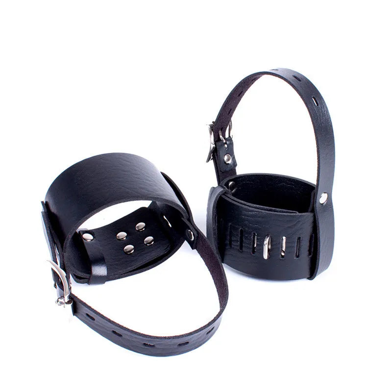 1 Pair High Heels Locking Belt Ankle Cuff for Couples PVC & PU Leather Positioning Shoes Accessories Shoes Restraint Bondage Kit