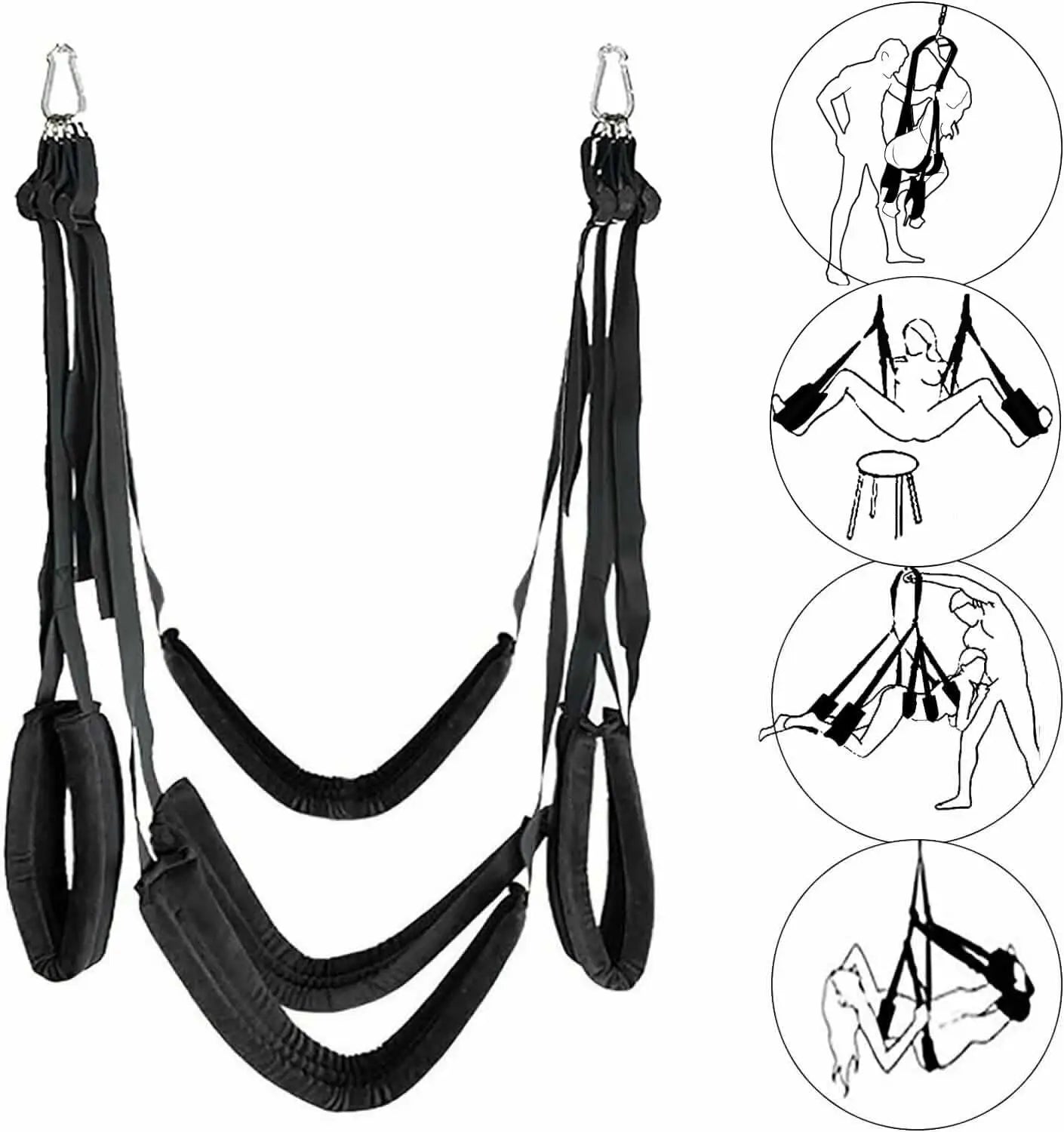 1 Set Sex Swing Soft Sex Furniture Sex Toys for Couples with Rotating Tripod Bondage Love Adult Games Chairs Hanging Door Swings