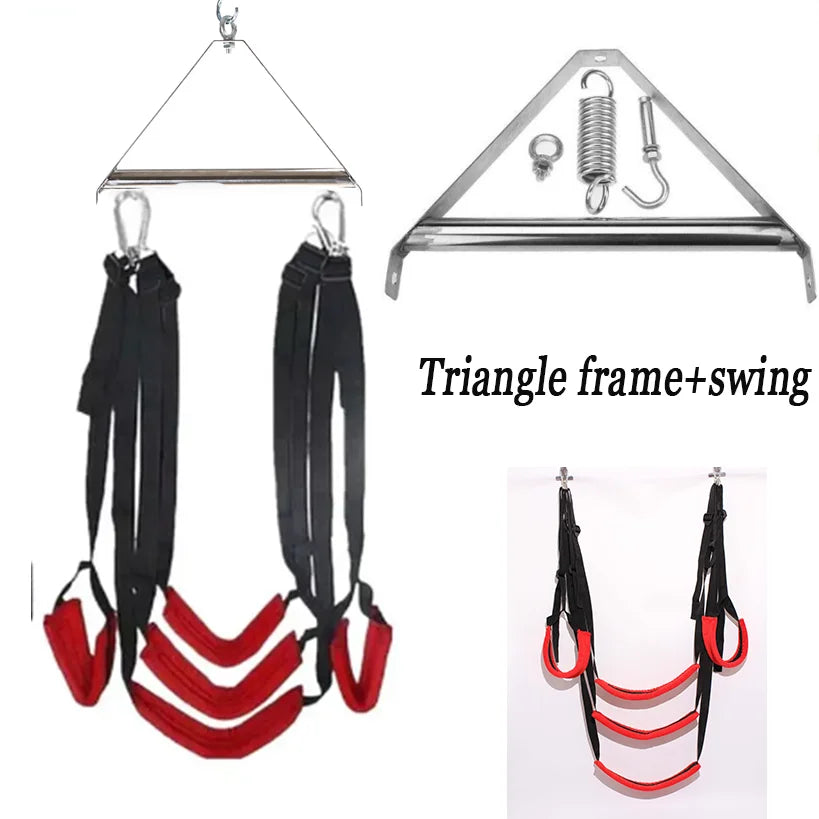 1 Set Sex Swing Soft Sex Furniture Sex Toys for Couples with Rotating Tripod Bondage Love Adult Games Chairs Hanging Door Swings