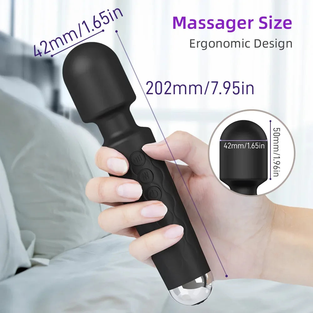 1 portable electric massage stick, 8-speed, 20 frequency, Sex Toys Vibrators