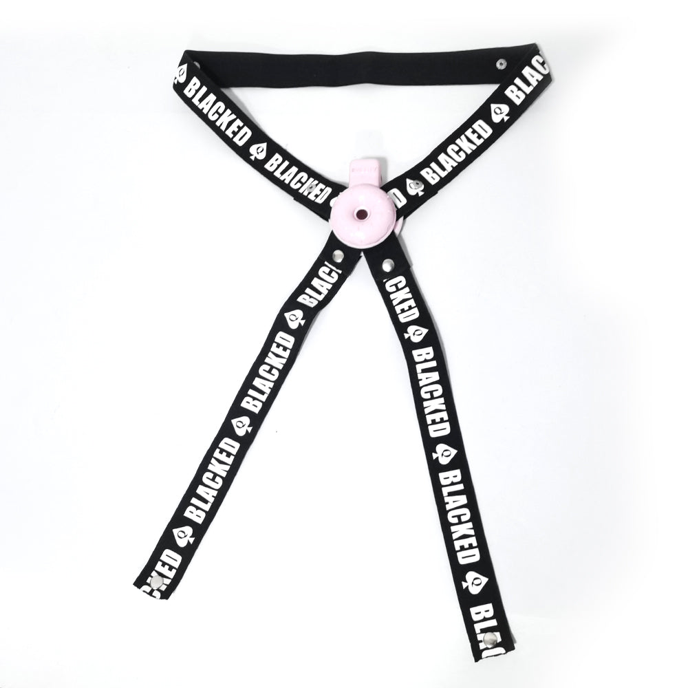 BLACKE Spades Chastity Cage Anti-off Device Elastic Band Adjustable Auxiliary Belt