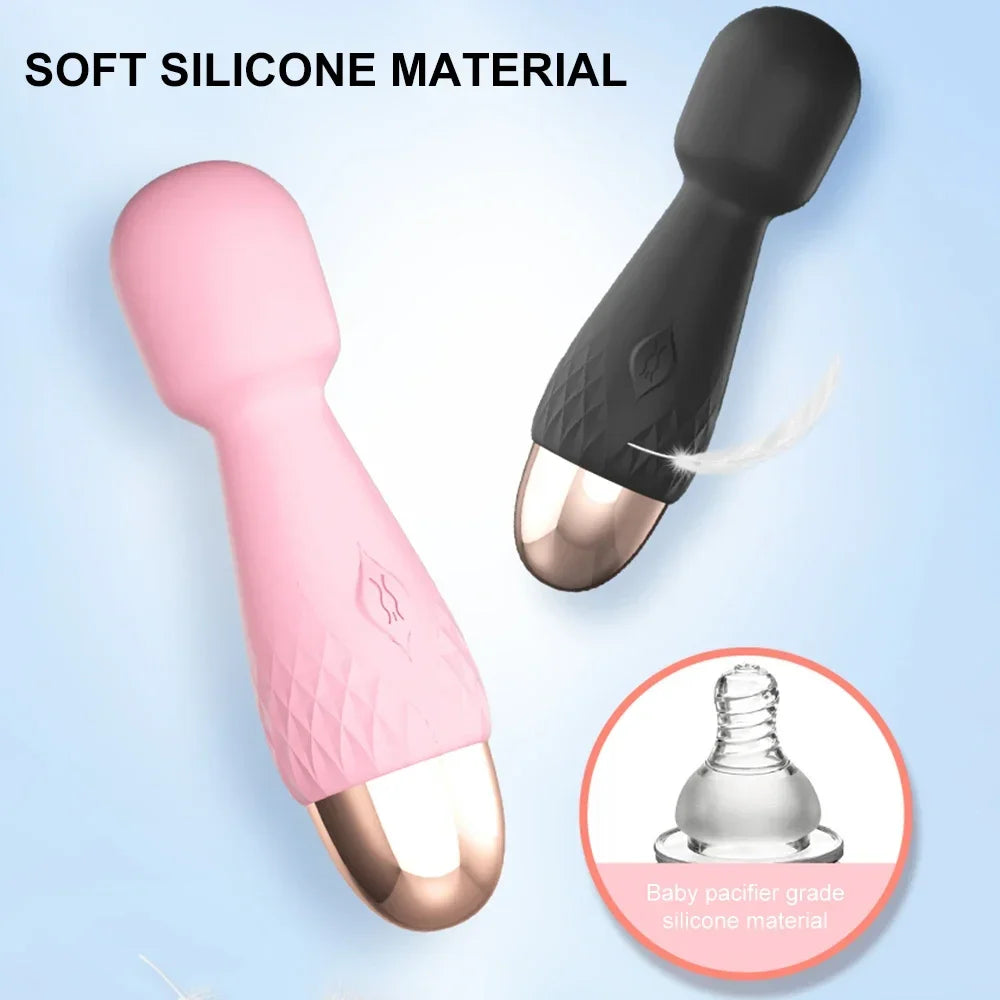 10 Modes Strong Vibration Mini Vibrator Magic Stick USB Charging Massager Clitoris G-Spot Vibrators Sex Toy For Women Adults 18