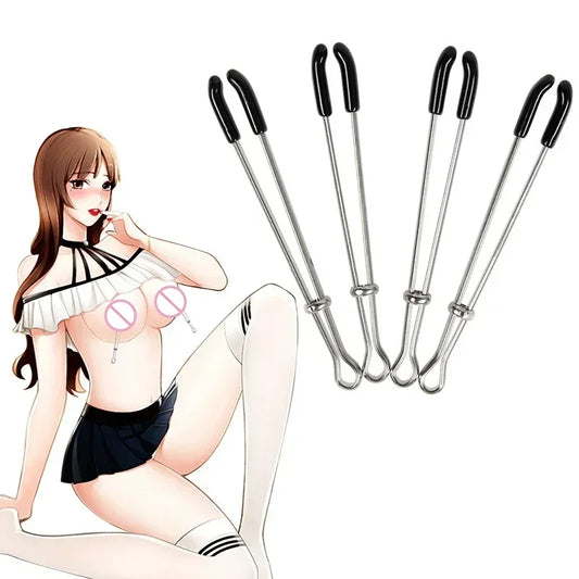 10 Pair Stainless steel Metal Nipple Clamps breast Clips BDSM restraints Adult Games toys For Couples Flirt sex Toys For Women