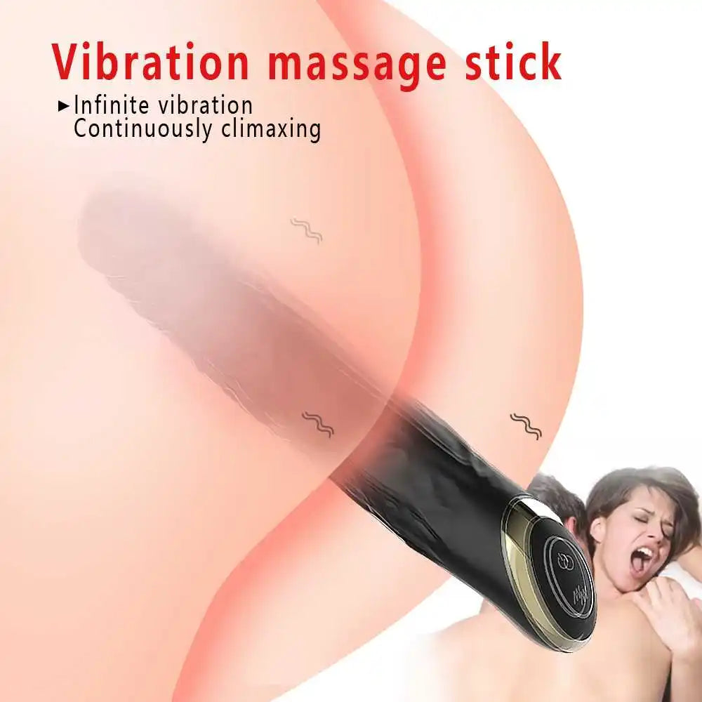 10 mode vibration Realistic Penis Black G-spot Dildo Vibrator Clitoral Stimulator Female Masturbator Massager Sex Toys for Women