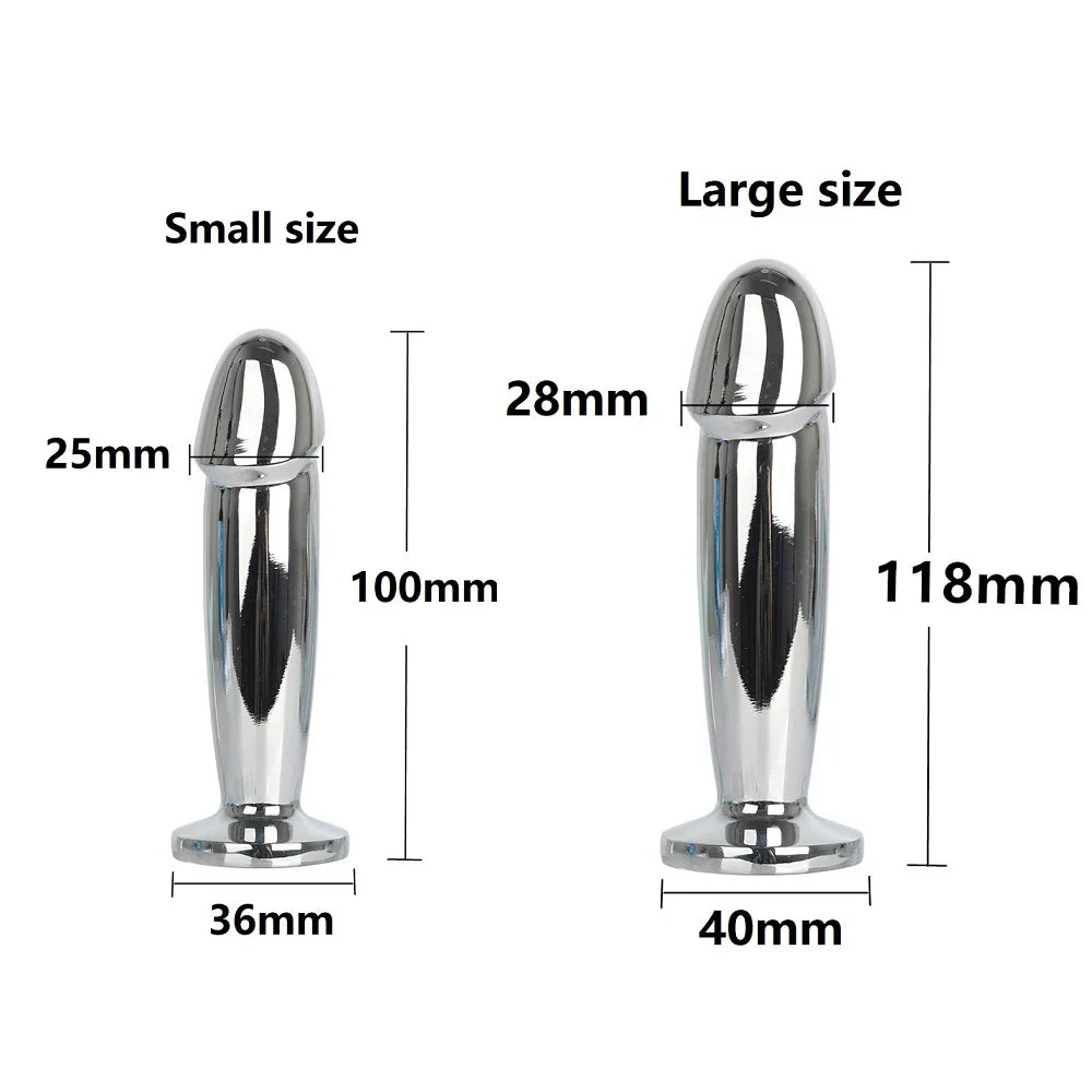 10 speed vibrator Metel anal beads butt plug vibration large rechargeable G spot Prostate Massager dildo Masturbator ass sex toy