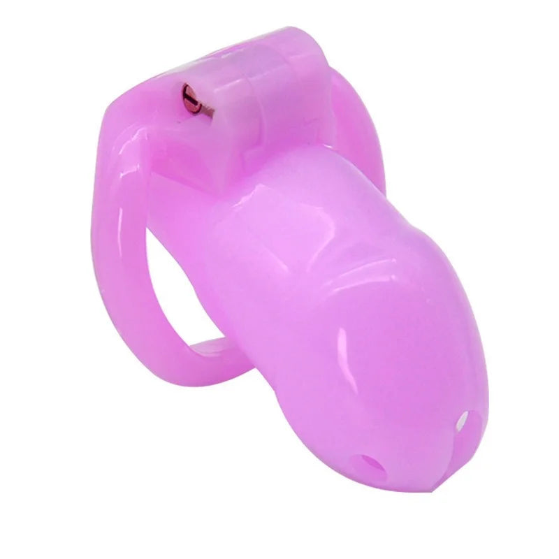 100% Resin Male Chastity Device Cock Cage with 4 Size Penis Rings Reusable Penis Lock Chastity Belt Adult Game Sex Toys for Men