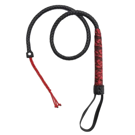 106CM Long PU Leather Sex Whip With Lashing Handle Spanking Paddle Scattered Whip Adult Games Erotic Sex Toys for Women