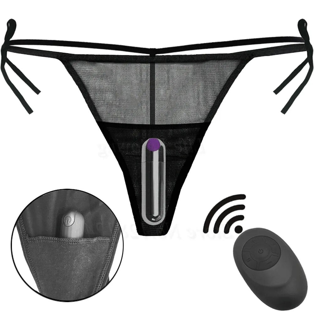 10 Speed Charging Vibrating Remote Control Strap on Panties