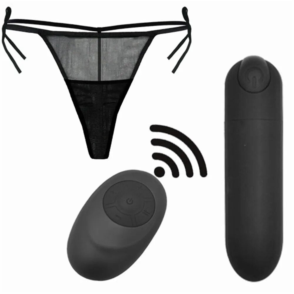 10 Speed Charging Vibrating Remote Control Strap on Panties