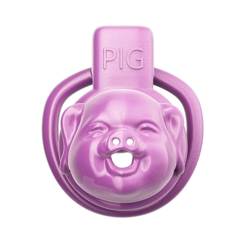 Purple Role Play PIG Slave Chastity Devices