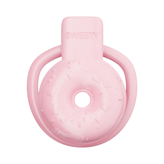 Pink SWEETY Donut Male Small Chastity Cage