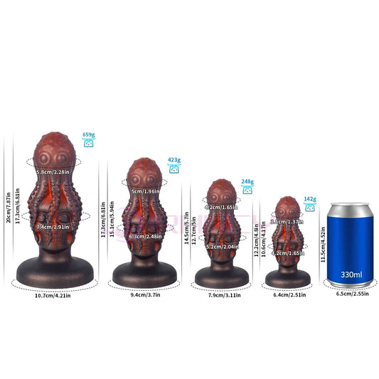 10cm Huge Butt Plug with Suction Cup Anal Dildos Big Skull Anal Plug for Woman Men Prostate Massager BDSM anal dilation Sex Toy