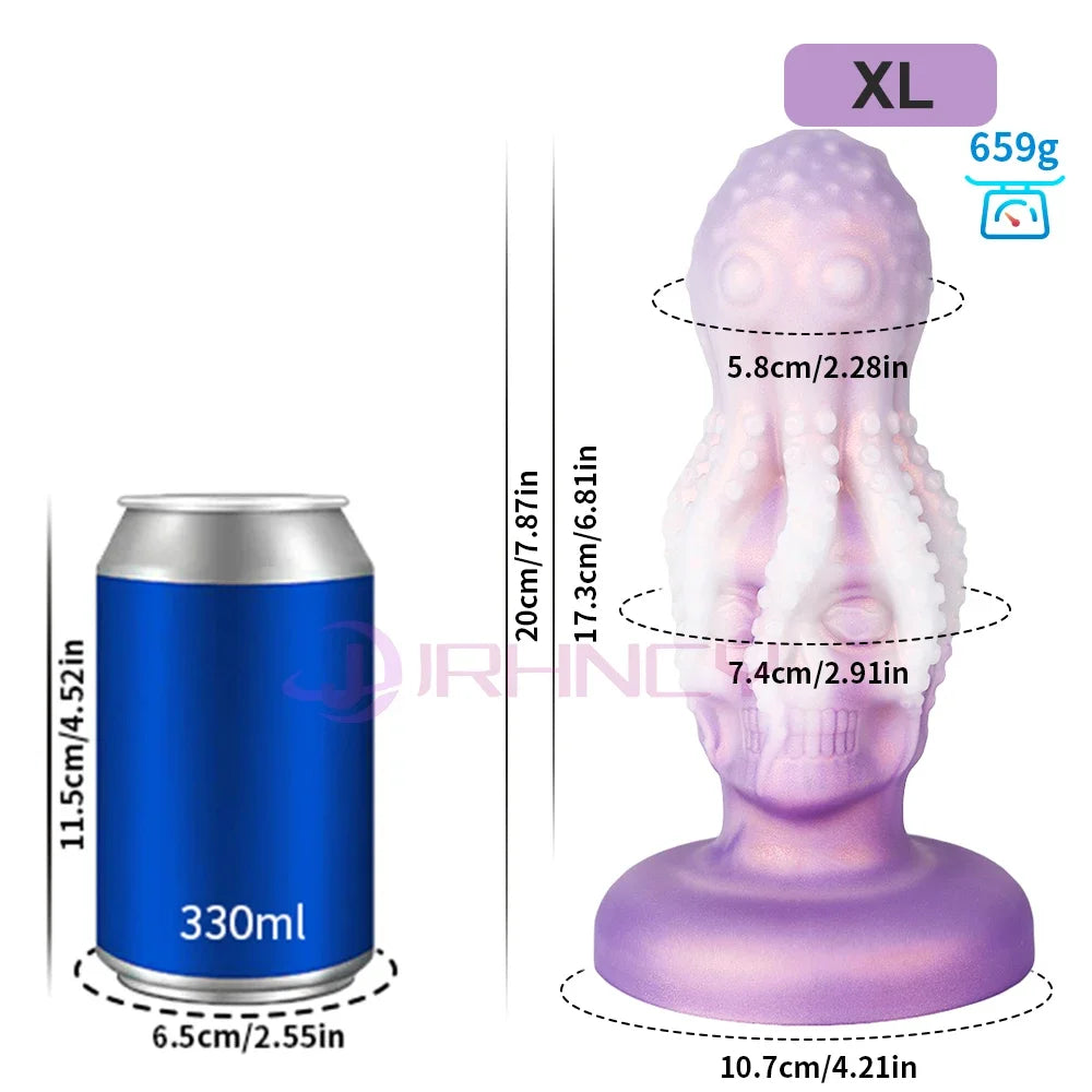 10cm Skull Anal Plug Sex Toys for Women Anal Dildos Silicone Butt Plug Big Anal Sex Toys 18+ Gay Butt Plugs Prostate Massage