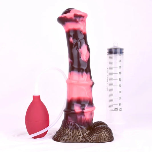 10in Big Horse Dildo Artificial Cock Anal Sex Toys Shop Multi Color Animal Ejaculation Penis With Suction cup Female Masturbator