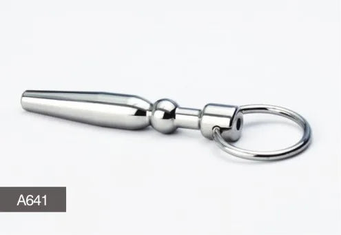 11.8*80mm medical Stainless steel Vibrating urethra sound albert prince wand urethral catheter sex toys