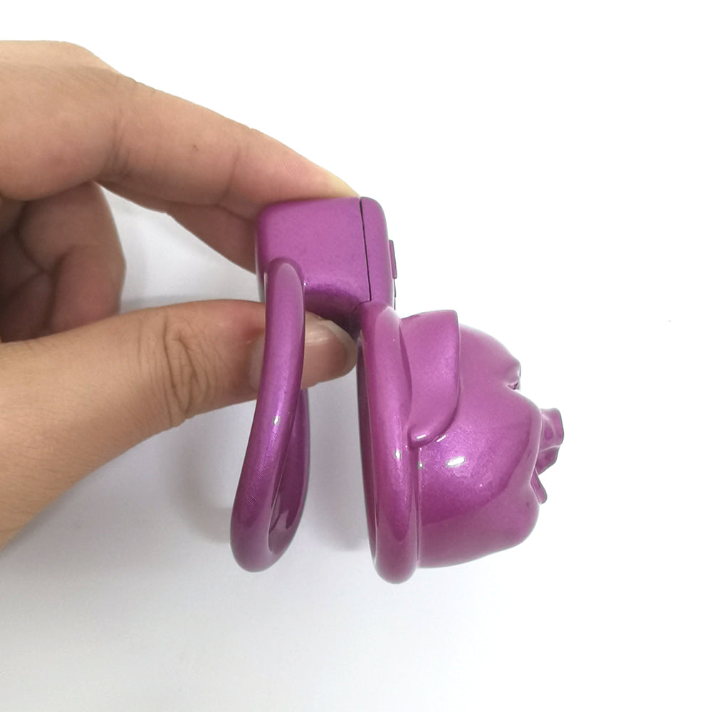 Purple Role Play PIG Slave Chastity Devices