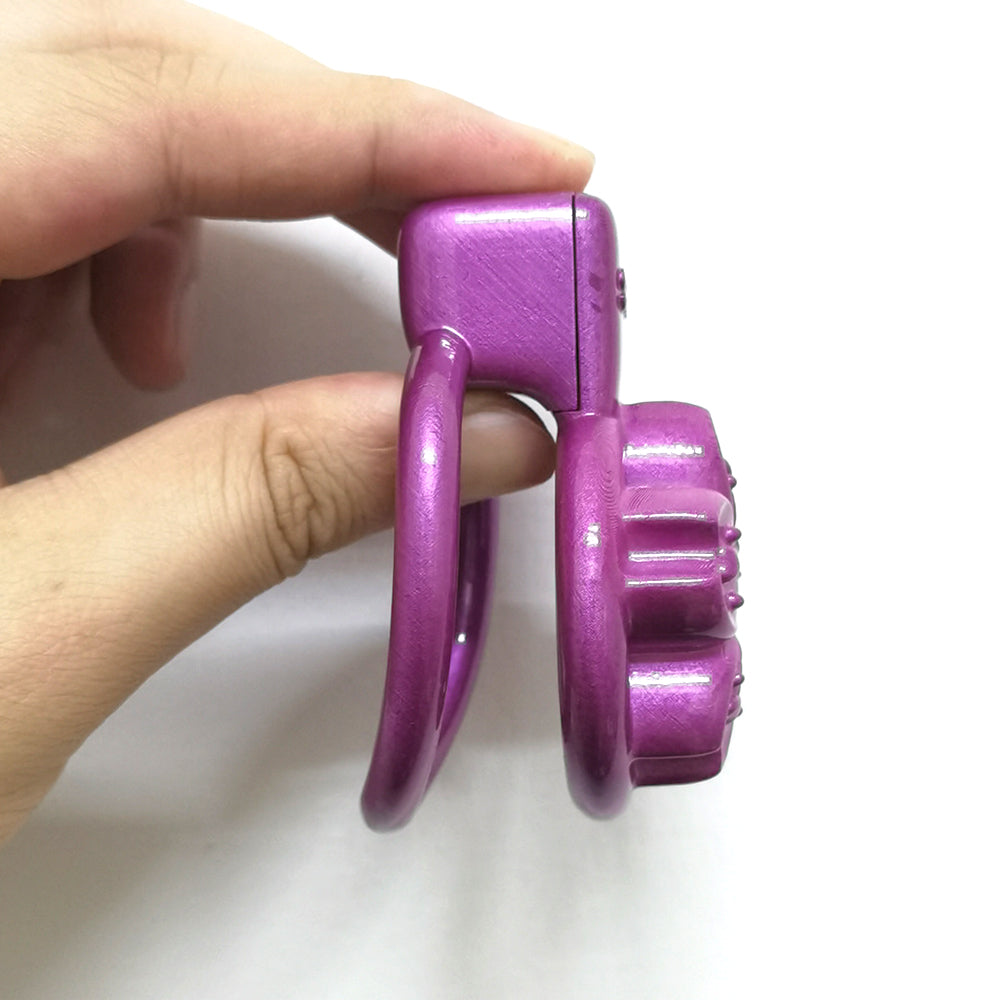 Purple BDSM SISSY Petal Chastity Cage Devices