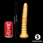 11cm Huge Anal Plug Gold Liquid Silicone Soft Buttplug with Suction Cup Huge Anal Toy Prostate Massage Men Women 18+ Adult Toys