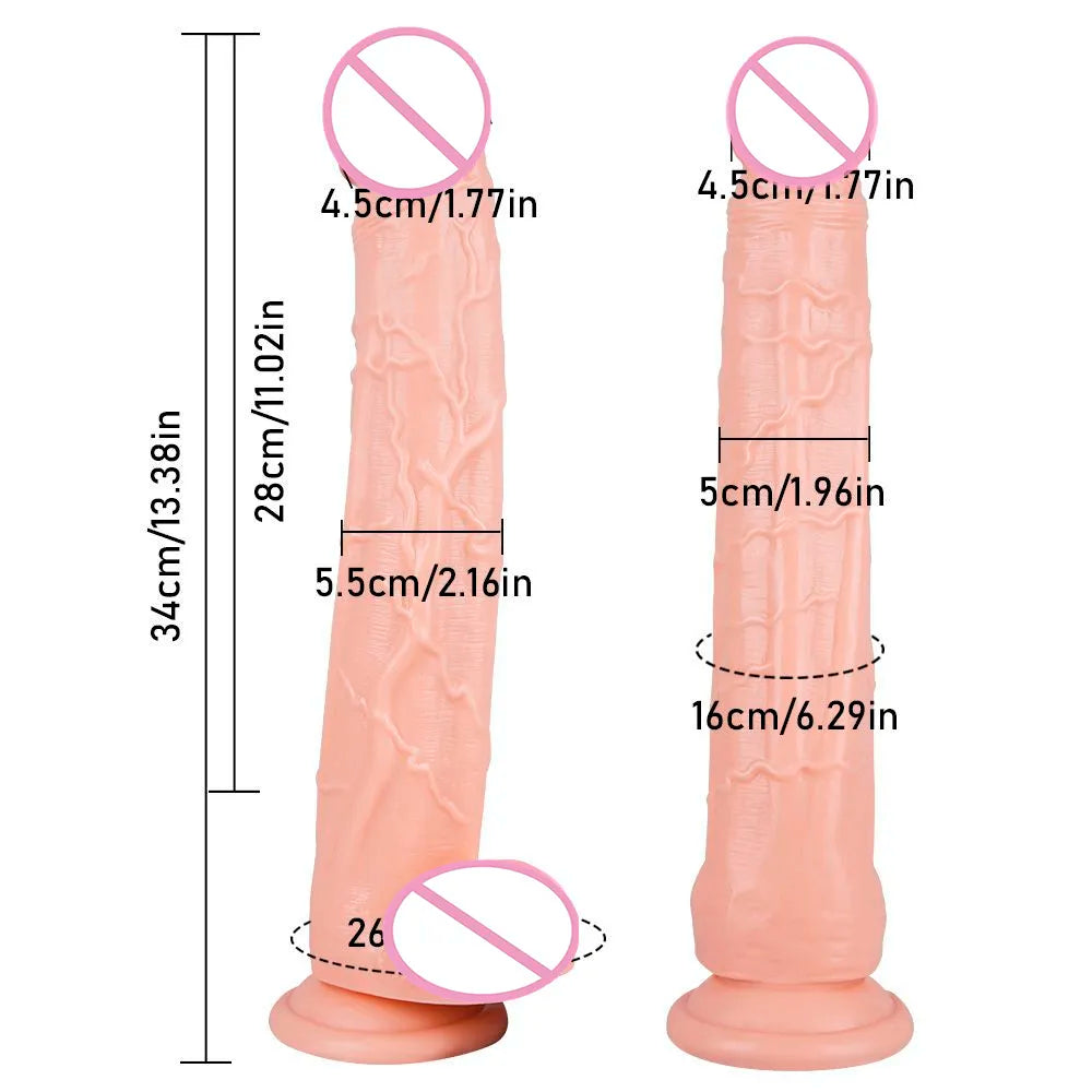 13inch Huge Dildo Strap-On Harness