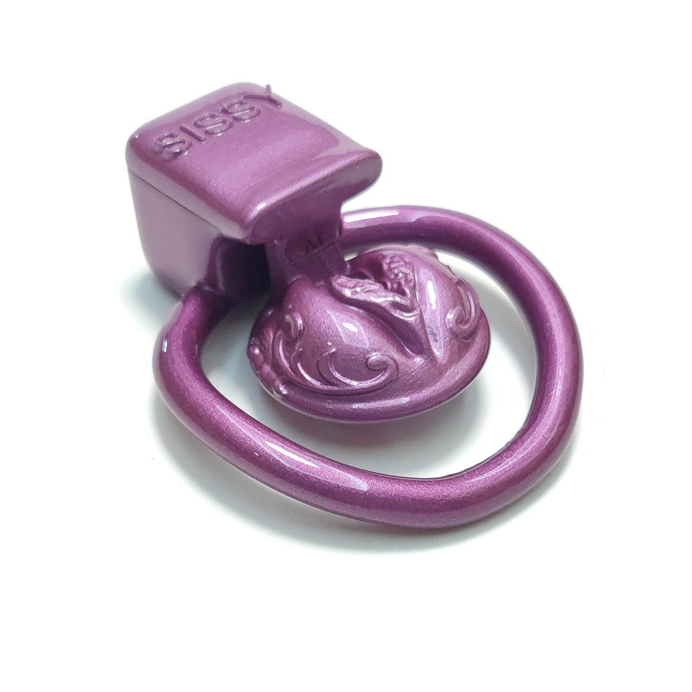 Small BDSM Purple Pussy Chastity Cage CD TS