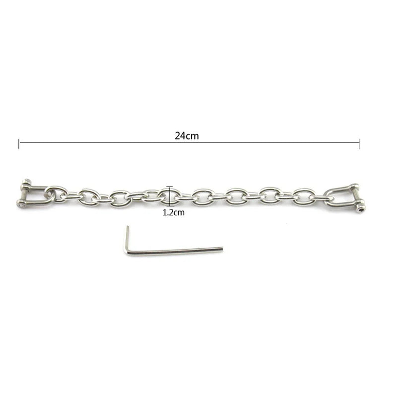 14cm To 52cm Cuffs Connection Hook Double Headed Metal Hooks Chain for Restraint Bondage BDSM Adult Games Sex Accessories