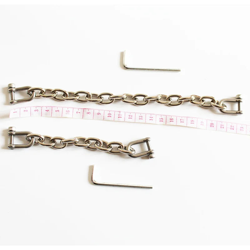 14cm To 52cm Cuffs Connection Hook Double Headed Metal Hooks Chain for Restraint Bondage BDSM Adult Games Sex Accessories