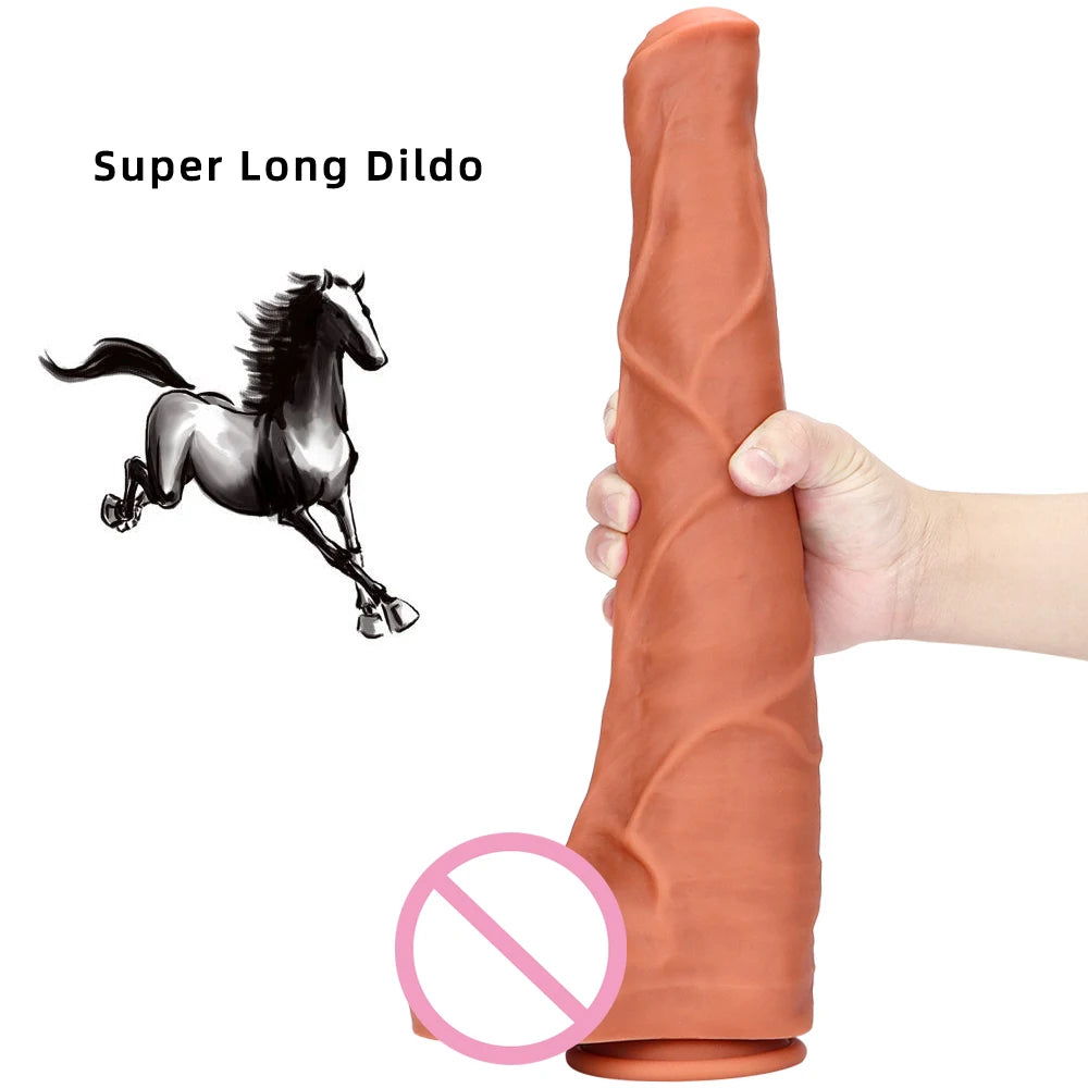 15.15in Super Huge Horse Dildo Sex Toys For Women G-spot Masturbators Animal Big Cock Vagina Anal Dilator Dildo For Men sex shop