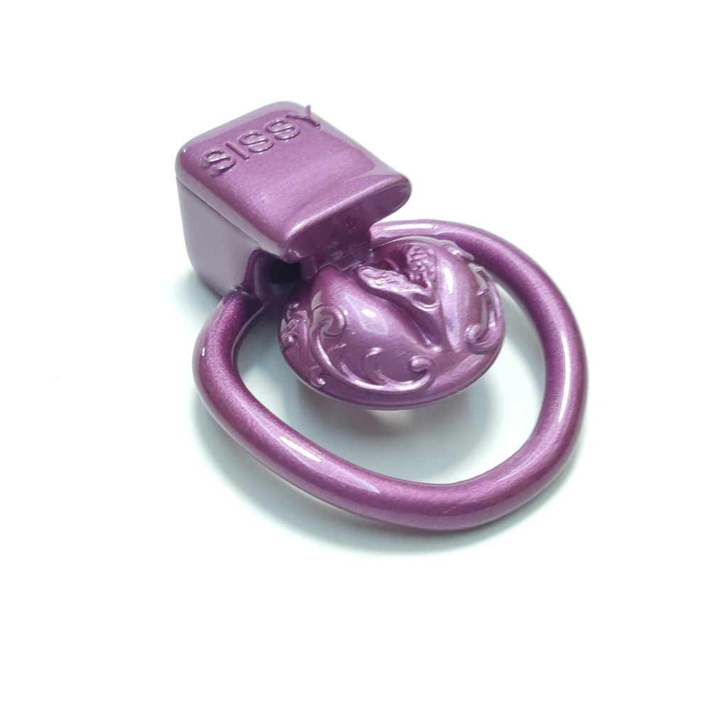 Small BDSM Purple Pussy Chastity Cage CD TS