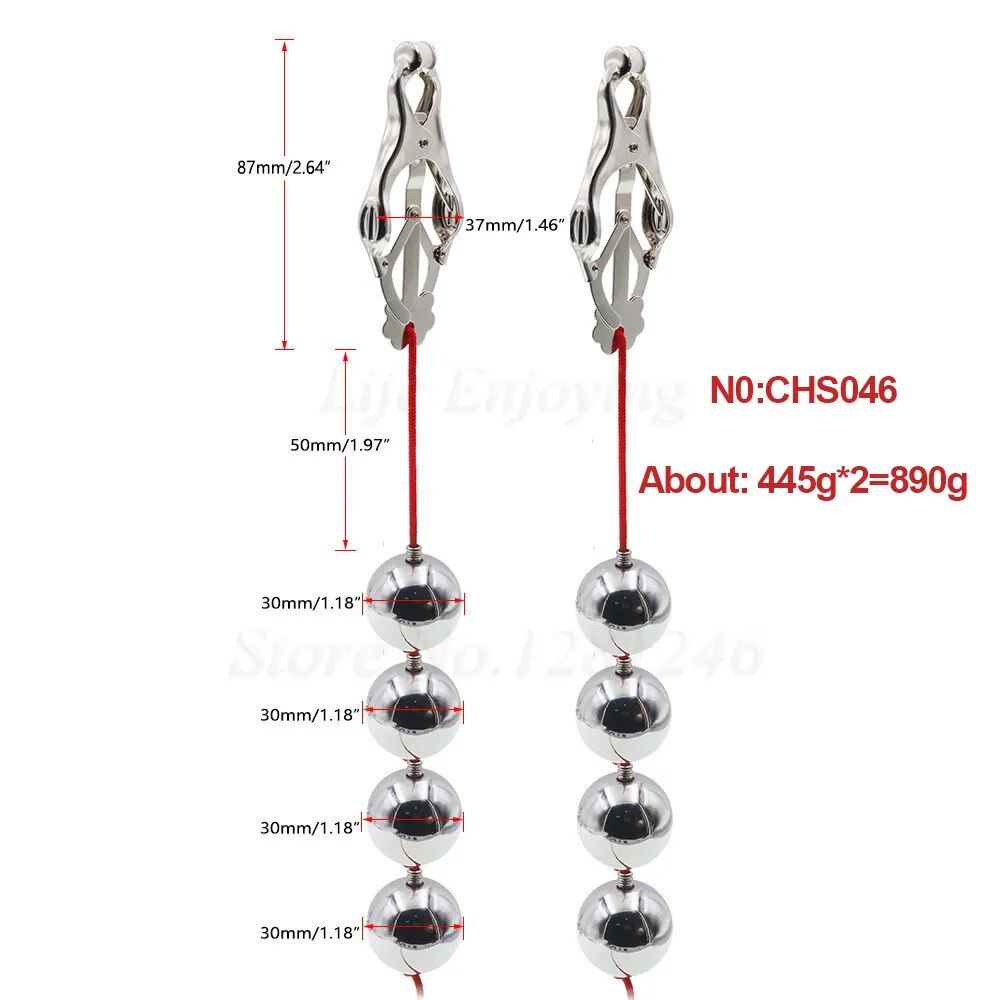 156-890g weight heavy nipple clamps