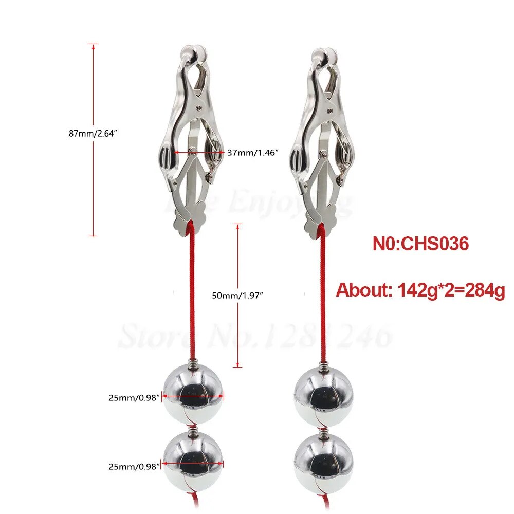 156-890g weight heavy nipple clamps