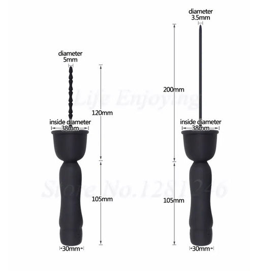 16 Frequency Vibrating  Penis Plug Urethral Catheter