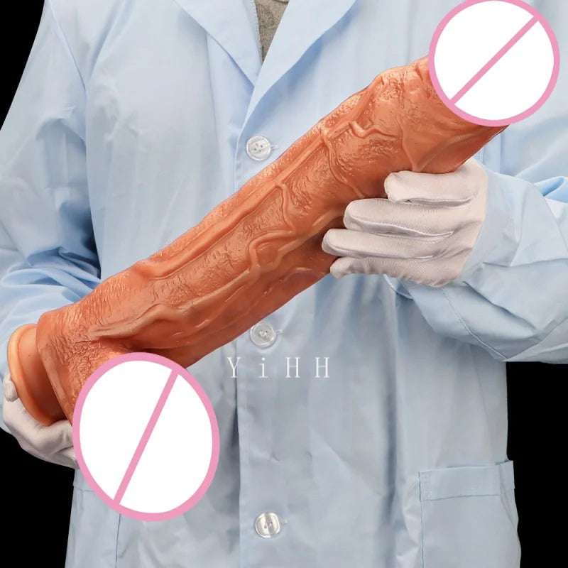 17 inch Super Big Penis Realistic Dildos Female Masturbator Silicone Skin Feeling Soft Dildo Suction Cup Dick Sex Toys for Women