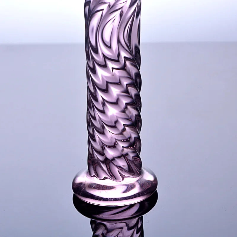 17cm Dildo Realistic Glass Crystal Dildo With suction cup Sex Toys for Woman/Lesbian Sex Toy  G-spot Orgasme massage stick