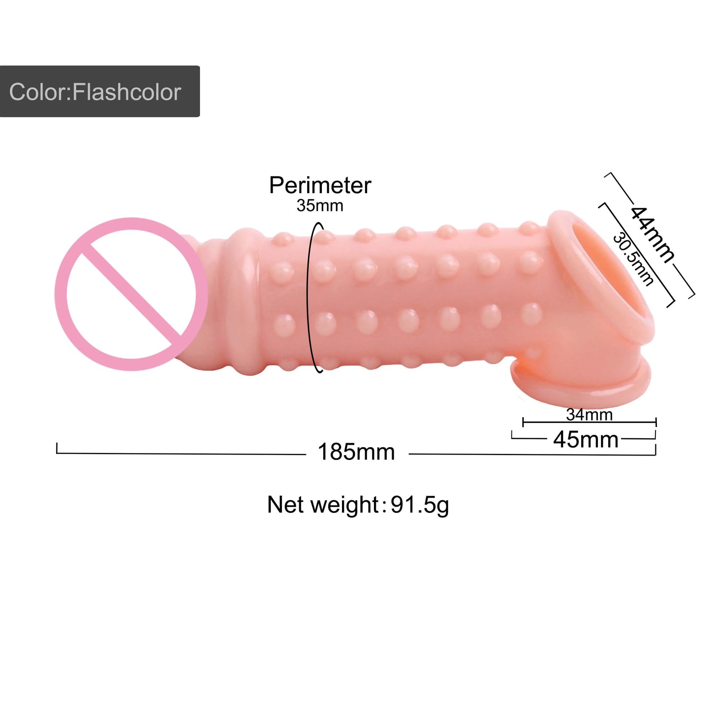 18.5cm Reusable Silicone Penis Extender Enlargement Sleeves Delayed Ejaculation Condoms Testis SM Bondage for Men Adult Sex Toys