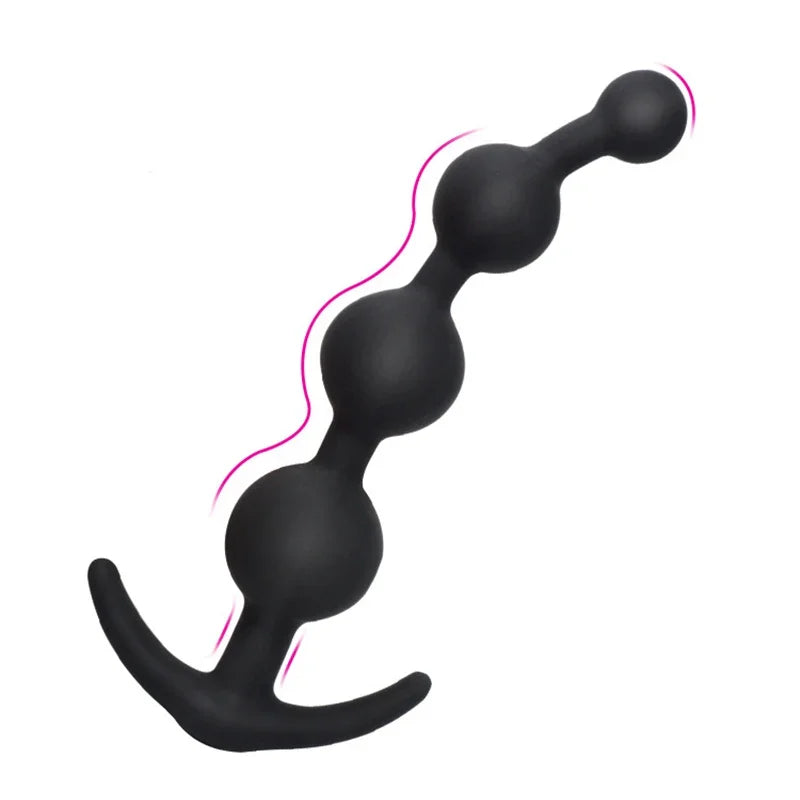 18+ Adult Silicone Anal Plug Bead anus Sex Toys Big Balls G-Spot Stimulating Butt Plug for Women Massager Erotic sextoy Couples