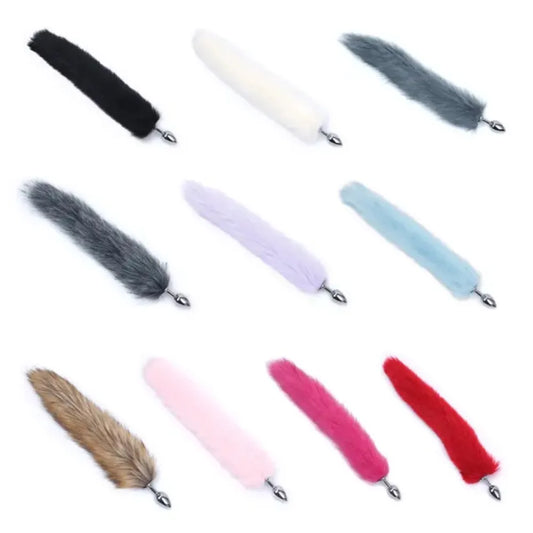 18+ Anal Plug Fox Tail Plush Butt Dilator Erotic Cosplay Fetish Roleplay Anus Bdsm Adult Women Sex Toys Girl Accessories Gumgum