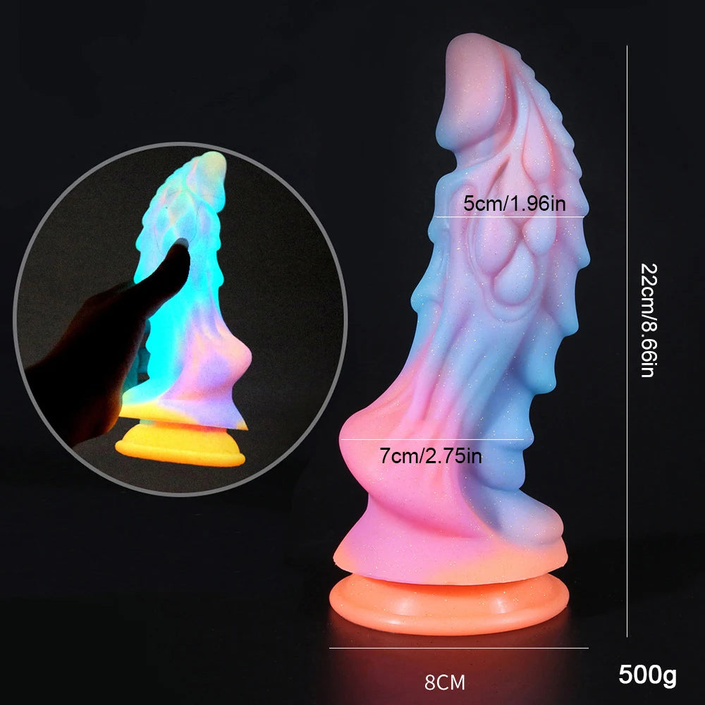 18+ Luminous Dildo for Women Adult Toy Monsters Dildos Silicone Fake Penis Consoladores Dick Realistic Dildo Female Masturbation