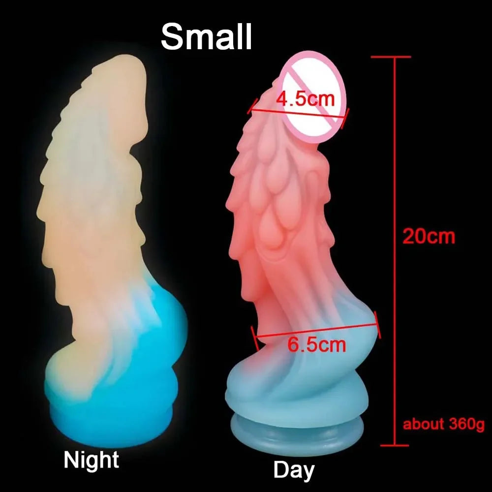 18+ Luminous Dildo for Women Adult Toy Monsters Dildos Silicone Fake Penis Consoladores Dick Realistic Dildo Female Masturbation