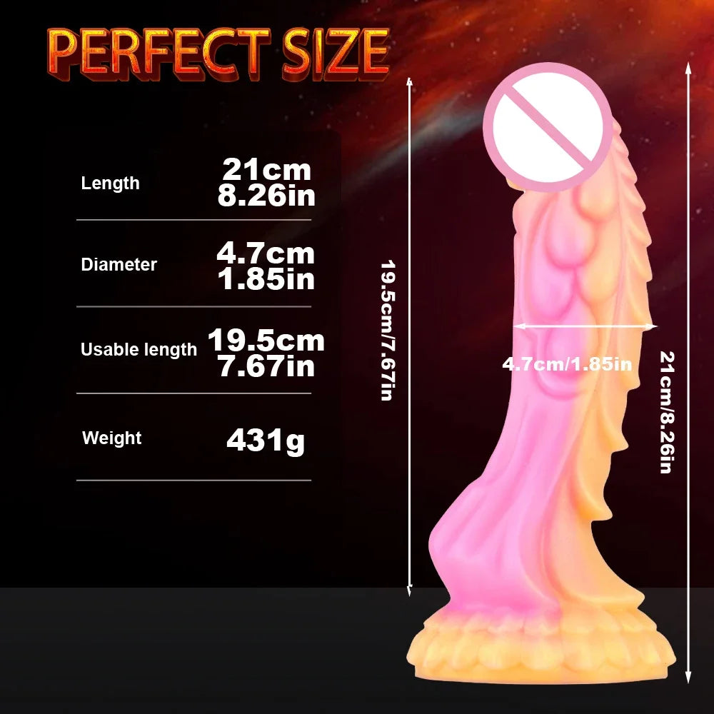 18+ Luminous Dildo for Women Adult Toy Monsters Dildos Silicone Fake Penis Consoladores Dick Realistic Dildo Female Masturbation