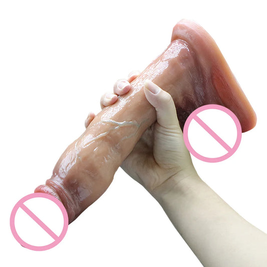 18+ Realistic Dildos For Women Liquid Skin Silicone Dildo With Suction Cup Vaginal/G-Spot Masturbation Massage Penis Realista