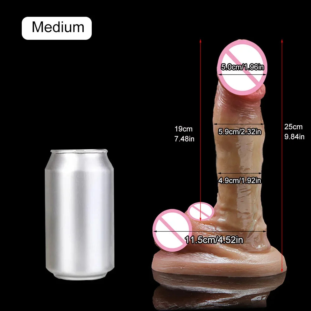 18+ Realistic Dildos For Women Liquid Skin Silicone Dildo With Suction Cup Vaginal/G-Spot Masturbation Massage Penis Realista