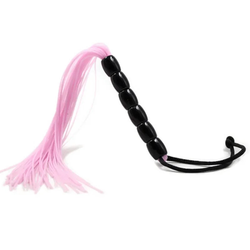 1PC Erotic Bdsm Feather Tickled Whip Bondage Punish Fetish Leather Spanking Paddle Play Flogger Lover Riding Crop Pony Sex Toys