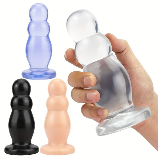 1PC Transparent Anal Plug Sex Toys Butt Plug Prostate Massager Sex Toys for Men Couple BDSM Anal Dilator Butt Plug Masturbator