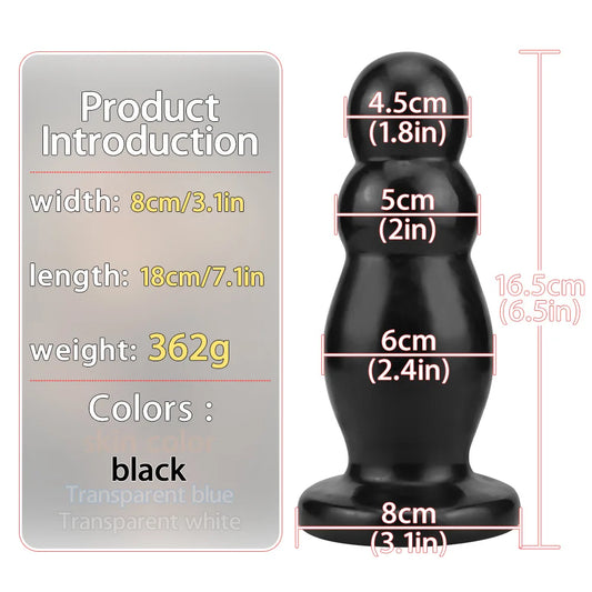 1PC Transparent Anal Plug Sex Toys Butt Plug Prostate Massager Sex Toys for Men Couple BDSM Anal Dilator Butt Plug Masturbator