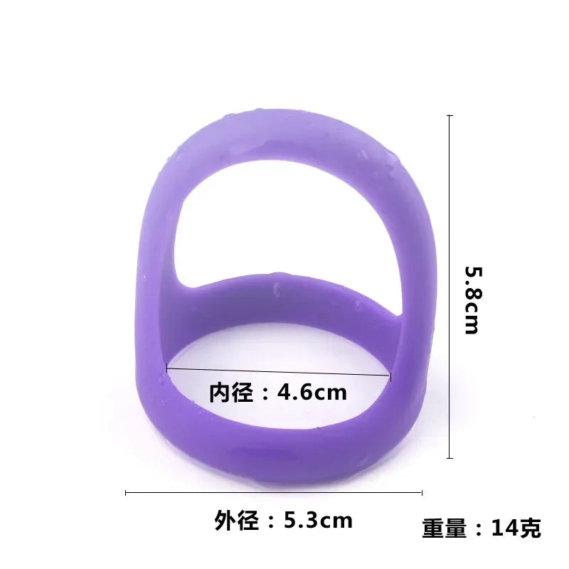 1PCS Penis Ring Reusable Silicone Semen SM Testicle Bondage Cock Ring Penis Enlargement Delayed Ejaculation Sex Toys for Men