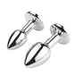1Pcs, Metal anal plug Jewelry base, novice player to senior player 5 size, Butt g-point massage, sex toys