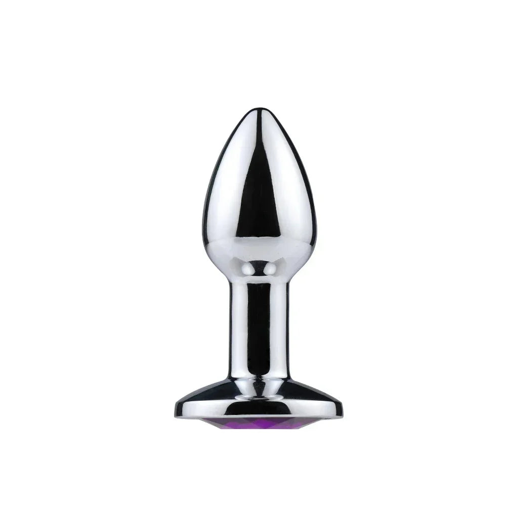 1Pcs, Metal anal plug Jewelry base, novice player to senior player 5 size, Butt g-point massage, sex toys