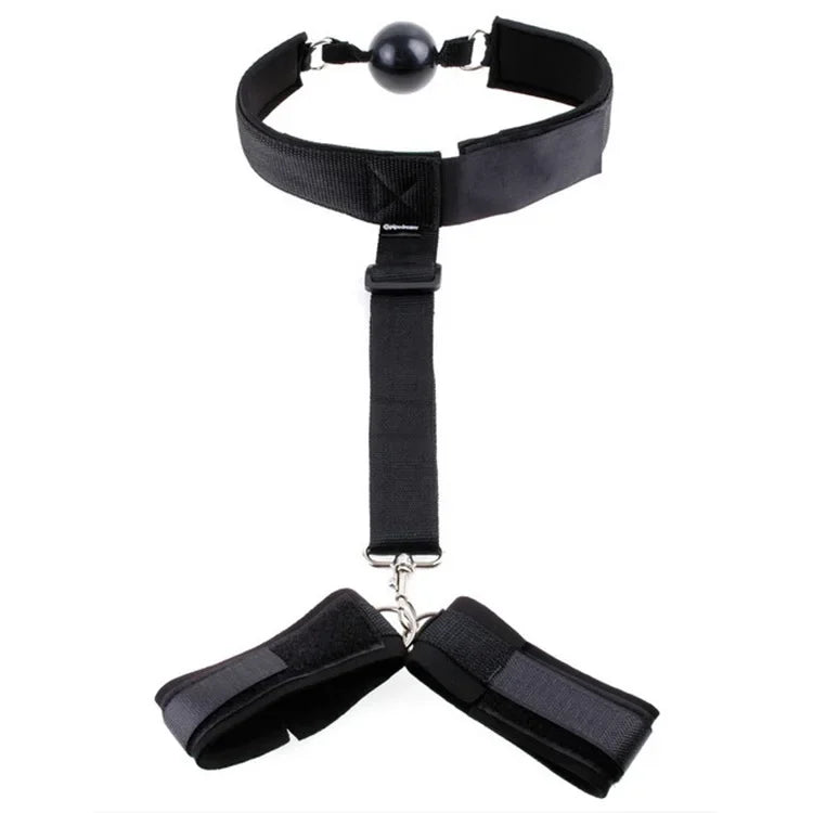 1Set Adjustable Handcuffs Ankle Cuff BDSM Restrain Binding Leg Bands Sex Toys for Female Sexy Beginner Suit Sex Toys Adult Games